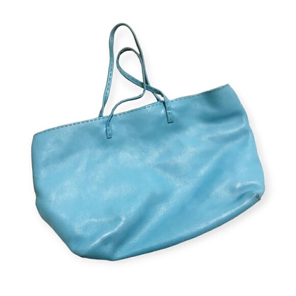 Fendi Blue Selleria Leather Roll Tote - Picture 1 of 14